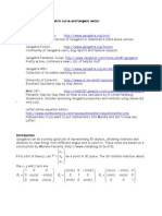 3D Geometry in Geogebra - A Parametric Curve and Tangent Vector