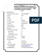 Silabo de Fisiologia - 2012-I