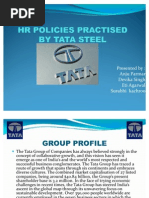 HR Policies Practised by Tata Steel