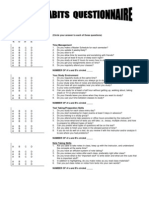 Study Habits Questionnaire