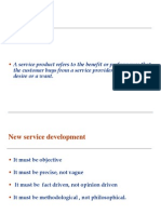 A Service Product Refers To The Benefit or Performance That The Customer Buys From A Service Provider To Satisfy A Desire or A Want