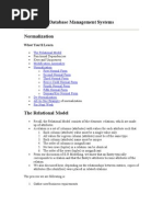 DBMS Normalization