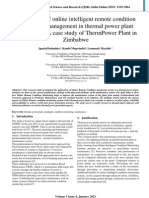 Online Remote Condition Monitoring, Case Study Thermal Power Plant in Zimbabwe