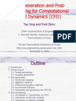 Grid Generation and Post-Processing For Computational Fluid Dynamics (CFD)