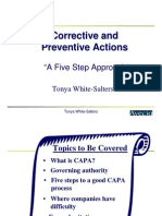 Corrective and Preventive Actions A Five Step Approach