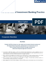 An Overview of Investment Banking Practice: Elara Capital