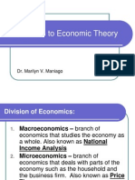 Intro To Economic Theory