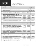 Procedural Skills Instruction Arterial Blood Gas (ABG) Checklist