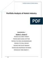 Hotel Industry - Portfolia Analysis