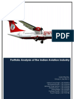 Portfolio Analysis Airline Industry - Group 4 - Section C - SM2 Project PDF