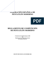 Reglamento de Competición de PENTATLON MODERNO