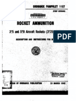 OP 1157 3.5 and 5 in Aircraft Rockets 3.25 Motor 1945