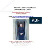 Holy Old Orthodox Catholic Archdiocese Apostolic Autorities and Mission Statement