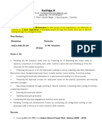 Sample Resume HR