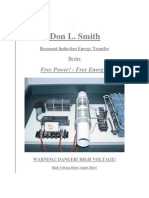 Resonant Induction Energy Tranfer Device - Don L Smith