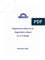 Reglamento Seguridad Senati Setiembre 2007