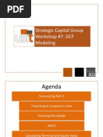 Strategic Capital Group Workshop #7: DCF Modeling