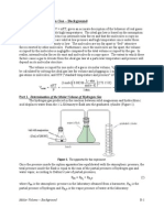 The Molar Volume of A Gas