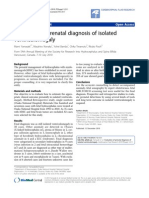 Evaluation of Prenatal Diagnosis of Isolated Ventriculomegaly