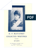 H.P. Blavatsky - Collected Writings - VOLUME I (1874-1878)