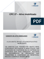 Análise CPC - 27 - Ativo Imobilizado