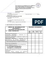 Ficha de Evaluacion en Internado Educativo