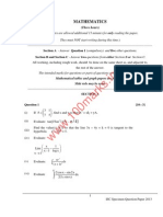 Mathematics 12th ISC Sample Paper