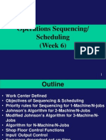 Operations Scheduling - Sequencing