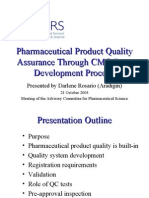 Pharmaceutical Product Quality Assurance Through CMC Drug Development Process