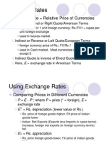 Exchange Rates: Exchange Rate Relative Price of Currencies