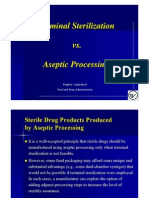 Terminal Sterilization V Aseptic