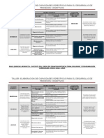 Matriz de Capacidades Especificas