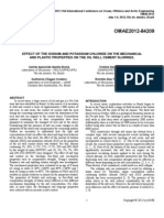 Effect of The Sodium and Potassium Chloride On The Mechanical and Plastic Properties On The Oil Well Cement Slurries.