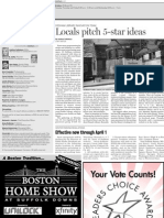 Dedham Transcript Jan. 13, 2011 Locals Pitch 5-Star Ideas