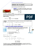 Fuerzas en Fluidos. Física y Química de 4º de ESO