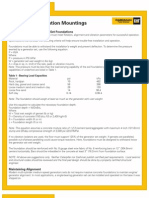 Generator Foundation Mountings