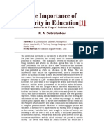 Dobrolyubov On Education