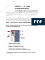 Proceso de Instalación de Un Equipo