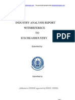 Industry Analysis On Ice Cream Industry MBAHOTSPOT