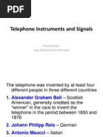 Telephone Instruments and Signals