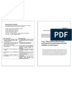 Schedule and Faculty 4 0 For Parents