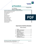 Saep-1160 (NDT - Tracking and Reporting of Welding, NDT and Pressure Testing For Capital Projects