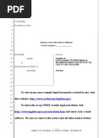 Sample Demand For Exchange of Expert Witness Information in California