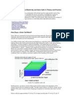 Photovoltaics: Solar Electricity and Solar Cells in Theory and Practice