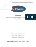 Sample Exam For IBM/Netcool/Omnibus..