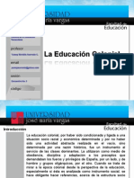 La Educación Colonial