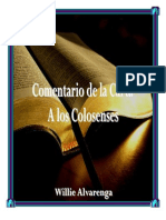 Comentario de Colosenses Por Willie Alvarenga