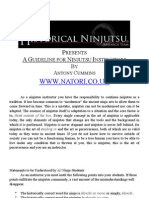 A Guideline For Ninjutsu Instructors