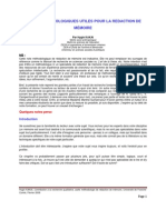 Notes Methodologiques de Redaction de Memoire