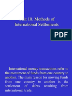 Trade Settlement Methods 